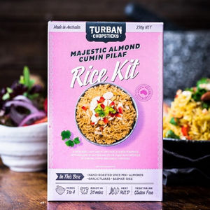 Turban Chopsticks Majestic Almond Cumin Pilaf Rice