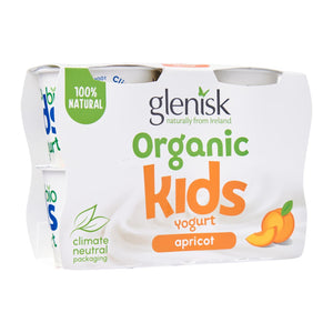 Glenisk Organic Apricot Kids No Added Sugar Smooth Yoghurt