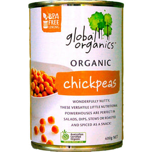 Global Organics Chick Peas (400g)