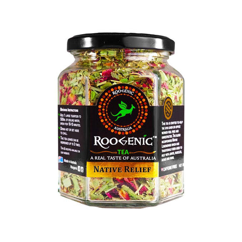 Roogenic Native Relief (Lemon Myrtle & Rose) Tea (Loose Leaf Jar) (38g)