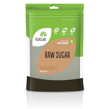 Organic Gluten Free Raw Sugar (500g)