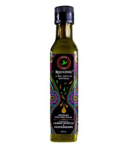 Roogenic Australian Extra Virgin Olive Oil w/ Lemon Myrtle & Pepperberry (250ml)