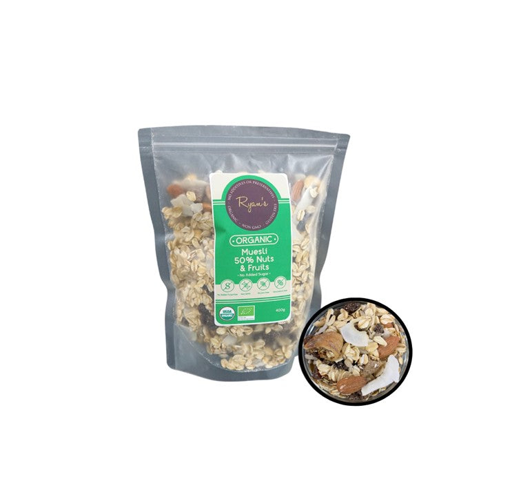 Organic Muesli (50% Nuts & Fruits)