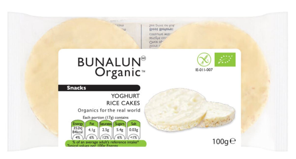 Bunalun Organic Yoghurt Rice Cakes 100G