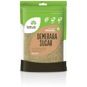 Lotus Sugar Demerara Organic (500g)